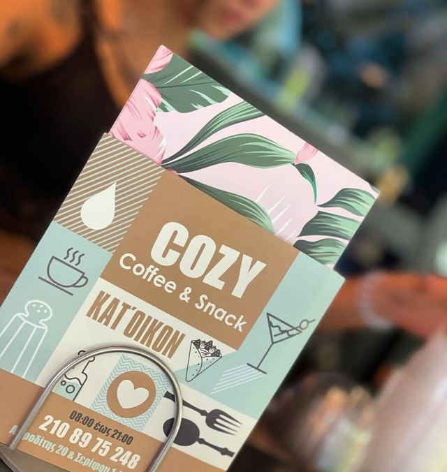 Cozy take-away menus